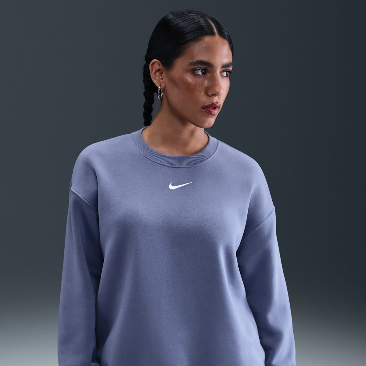 Nike Sportswear Phoenix Fleece Nike Sportswear Phoenix Fleece Bol Kesimli Sıfır Yaka Kadın Sweatshirt'ü