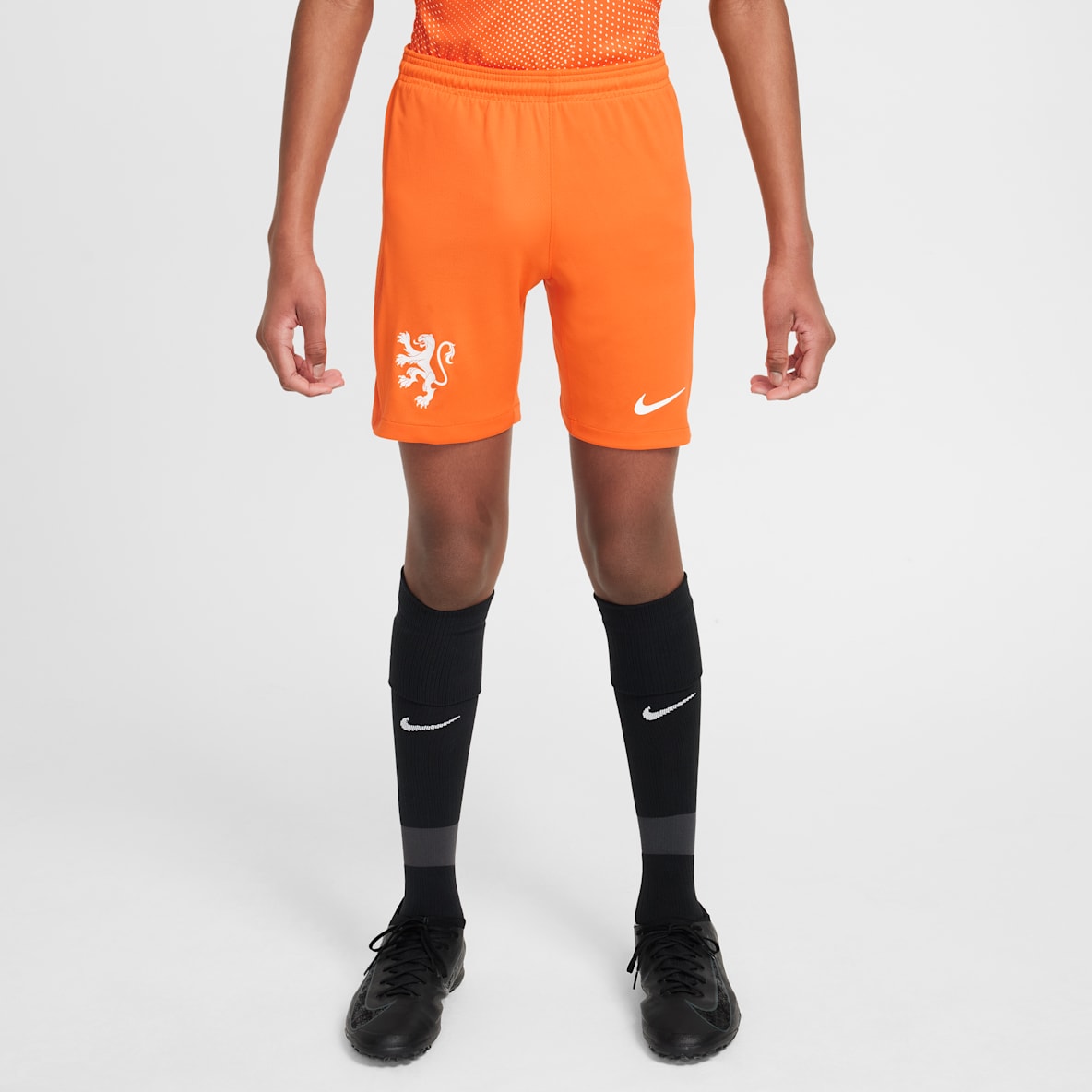 Netherlands 2025/26 Stadium Home Netherlands 2025/26 Stadium Home Older Kids' Nike Dri-FIT Football Replica Shorts