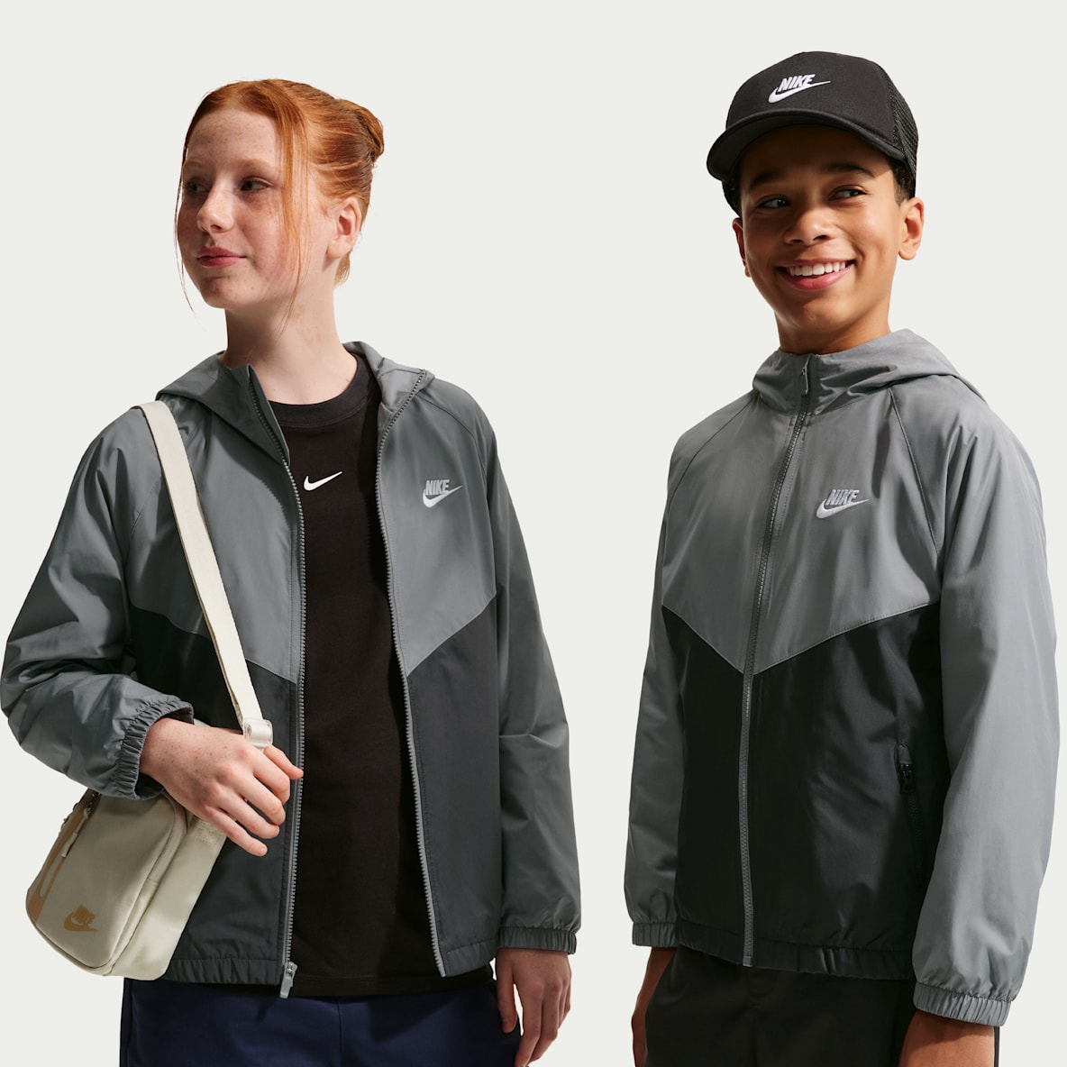 Nike Sportswear Windrunner Repel-Jacke mit Kapuze für ältere Kinder