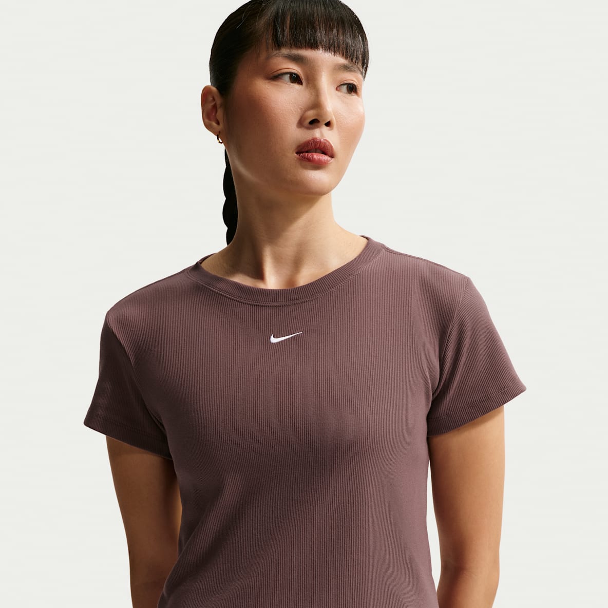 Nike Sportswear Nike Sportswear Strak kort T-shirt met ribbels voor dames