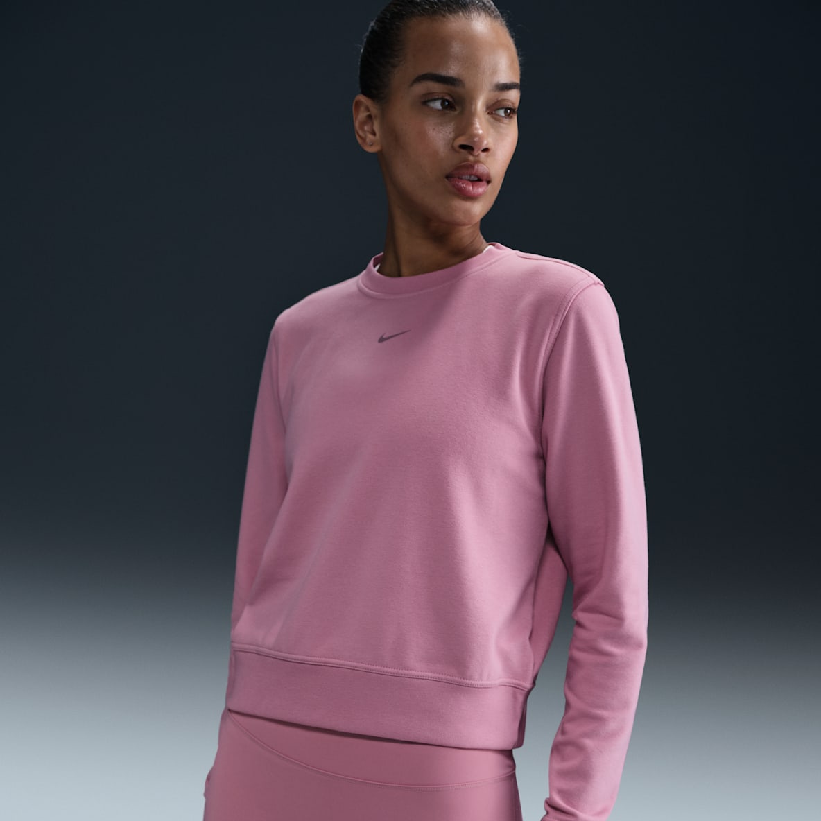 Nike Dri-FIT One Nike Dri-FIT One Women's Crew-Neck French Terry Sweatshirt