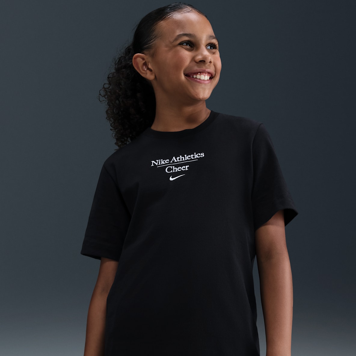 Nike Cheer Playera para niños talla grande