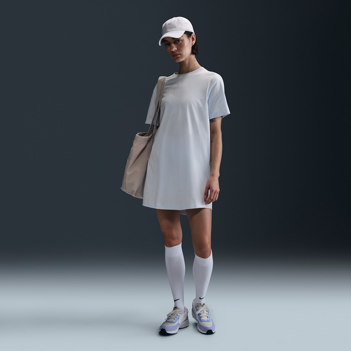 Nike Sportswear Chill Knit Nike Sportswear Chill Knit Vestido tipo playera oversized para mujer