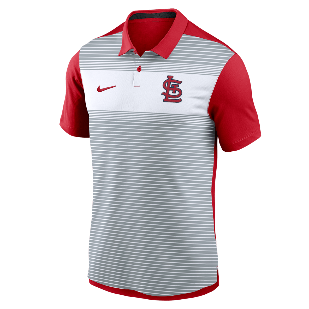 St. Louis Cardinals Striped Vapor Polo St. Louis Cardinals Striped Vapor Polo Men's Nike Dri-FIT MLB Polo