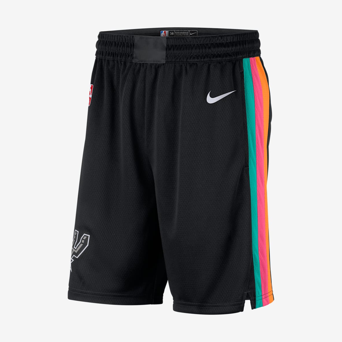 San Antonio Spurs, colección City Edition Shorts de alero polivalente Nike Dri-FIT de la NBA para hombre
