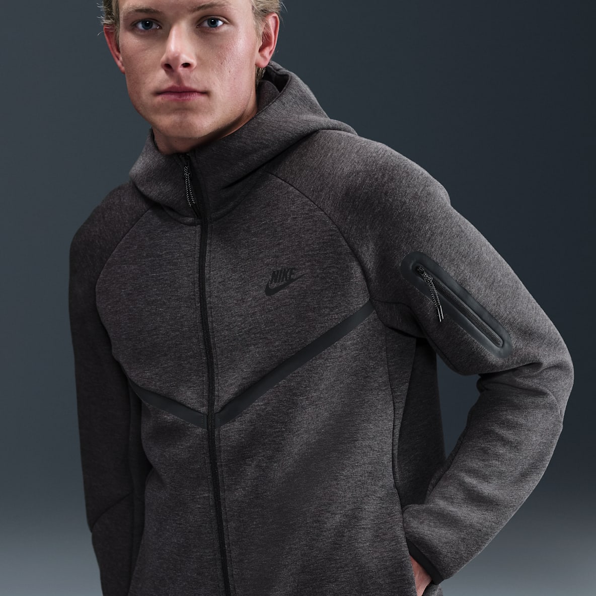 Nike Tech Nike Tech Nike Tech Windrunner herenjack van fleece met rits over de hele lengte