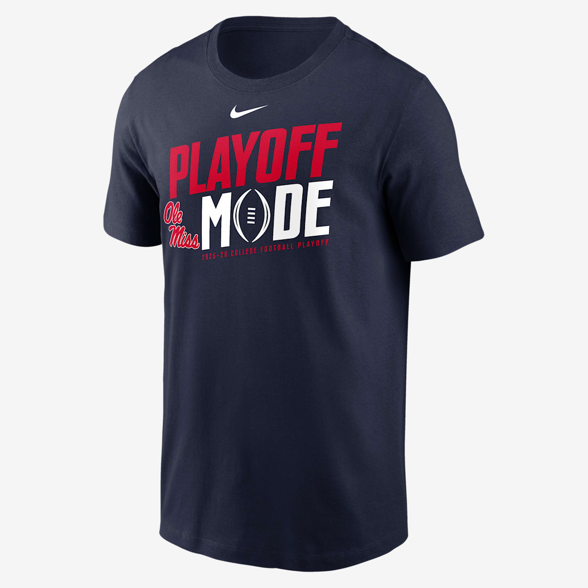 Ole Miss 2025/26 College Football Playoff Bound Pass Protection Ole Miss 2025/26 College Football Playoff Bound Pass Protection Men's Nike College T-Shirt