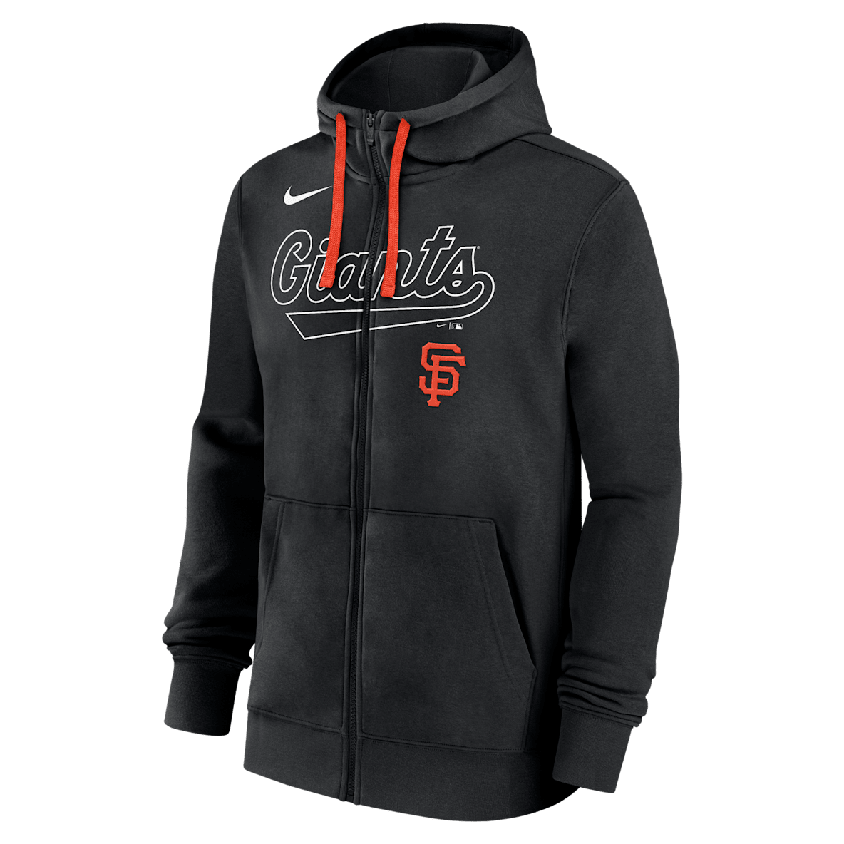 San Francisco Giants Knockout Script San Francisco Giants Knockout Script Men's Nike MLB Full-Zip Hoodie