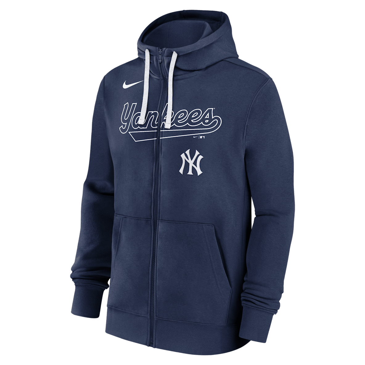 New York Yankees Knockout Script New York Yankees Knockout Script Men's Nike MLB Full-Zip Hoodie