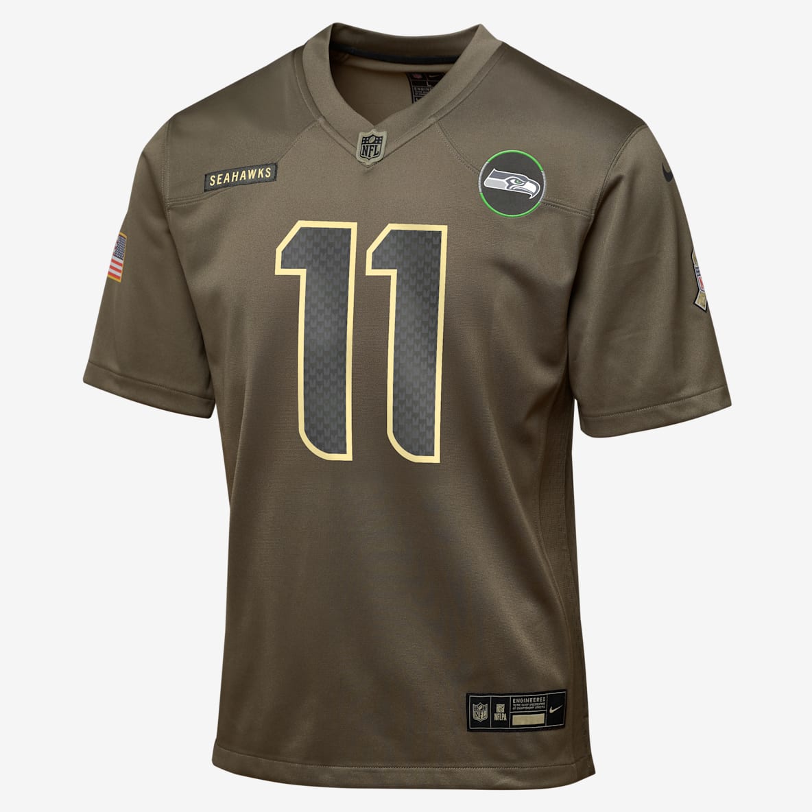 Jaxon Smith-Njigba Seattle Seahawks Salute to Service Jaxon Smith-Njigba Seattle Seahawks Salute to Service Big Kids’ Nike NFL Game Jersey