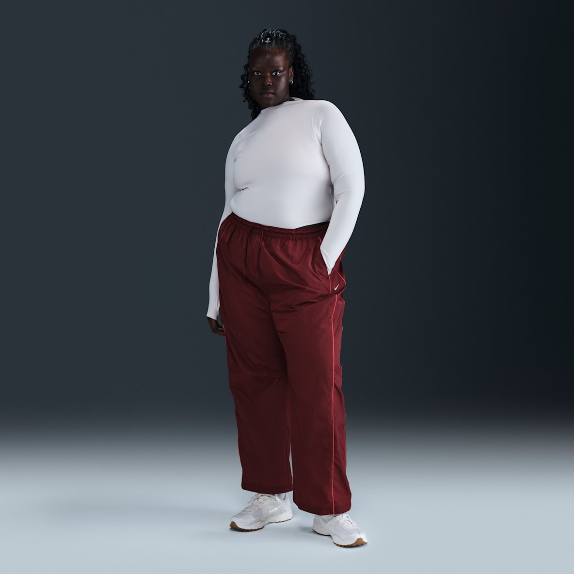 Nike Windrunner Nike Windrunner Women's High-Waisted Woven Open-Hem Pants (Plus Size)