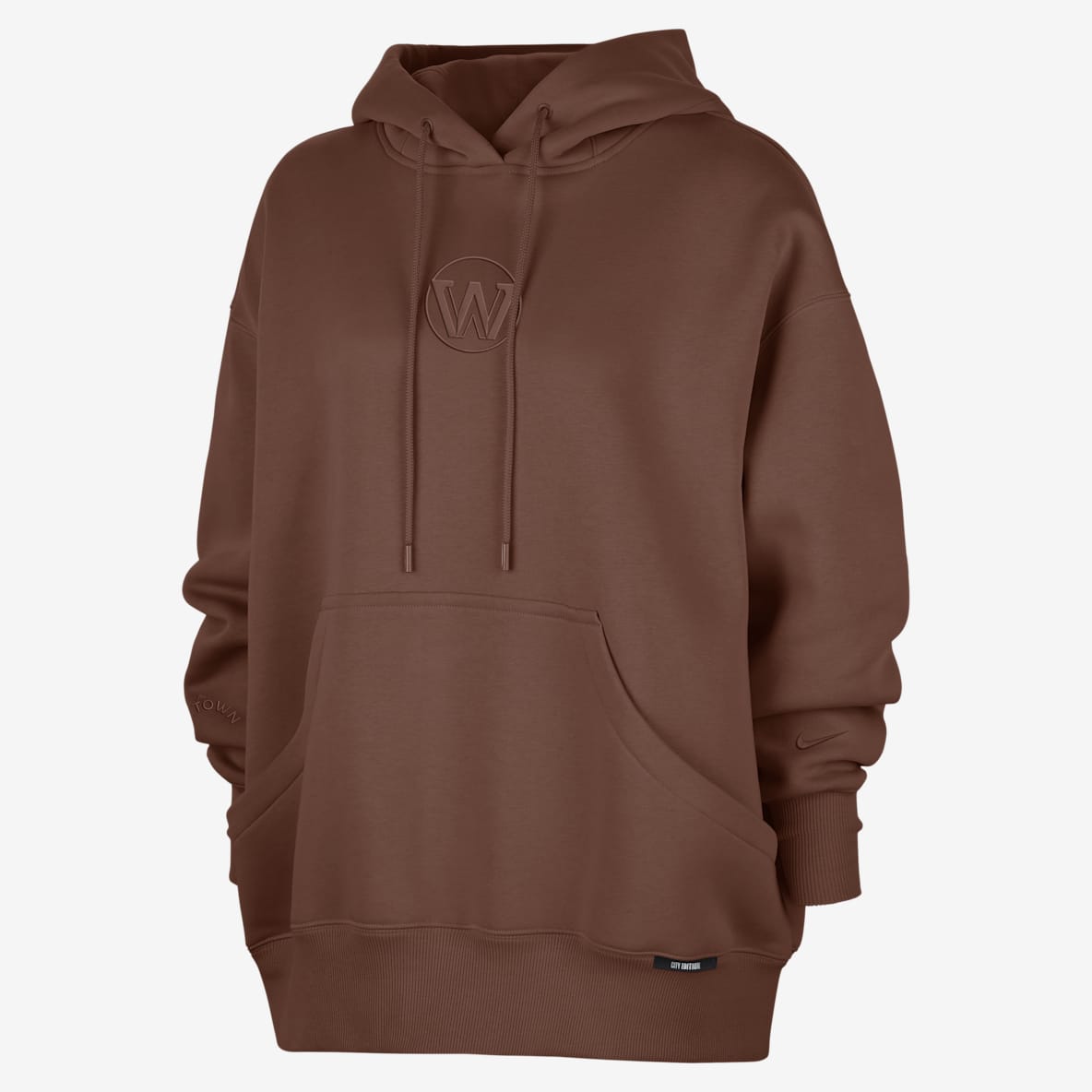 Golden State Warriors City Edition Golden State Warriors City Edition Sudadera con gorro Phoenix Fleece Nike de la NBA premium para mujer