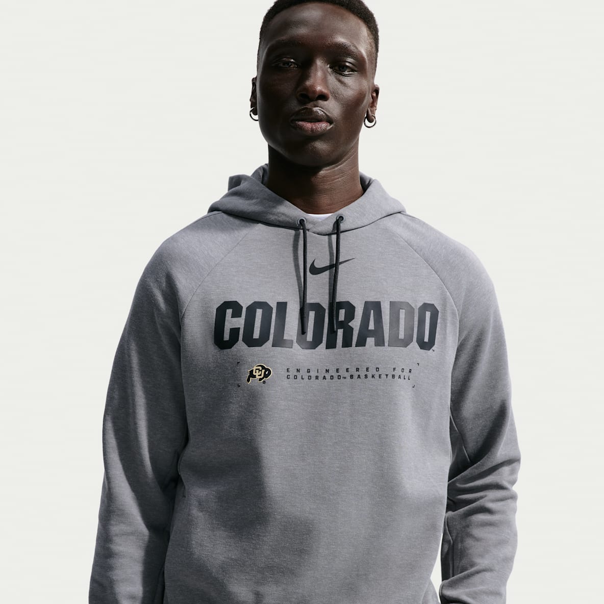 Colorado Buffaloes Nike NCAA Men's Basketball Coaches' Pullover Hoodie