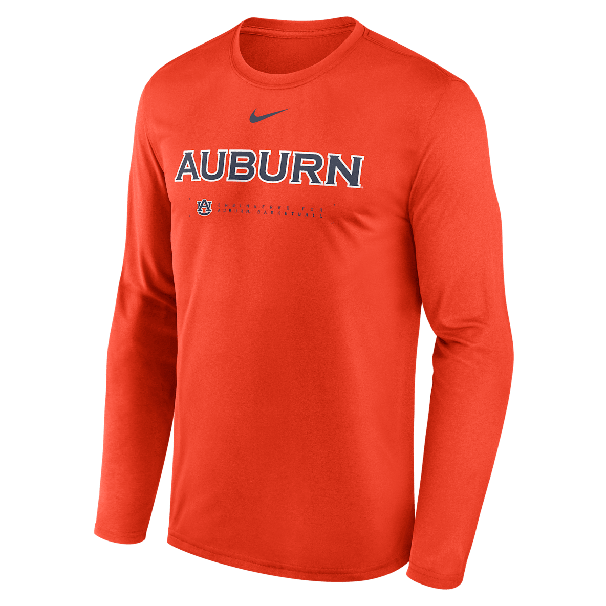 Auburn Courtside Basketball Shootaround Legend Men's Nike Dri-FIT College Long-Sleeve T-Shirt