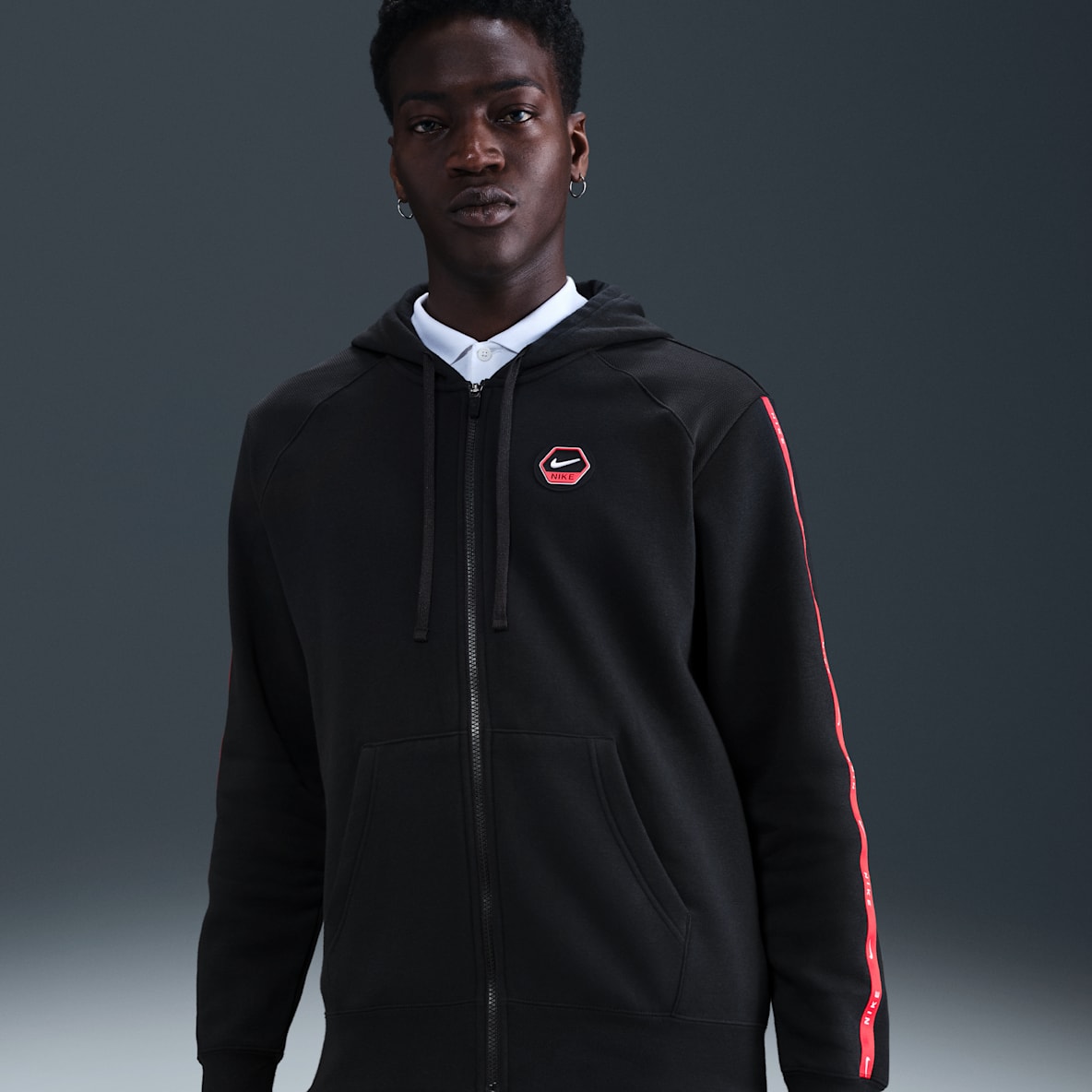 Nike Sportswear City Side Sweat à capuche en tissu Fleece à zip pour homme
