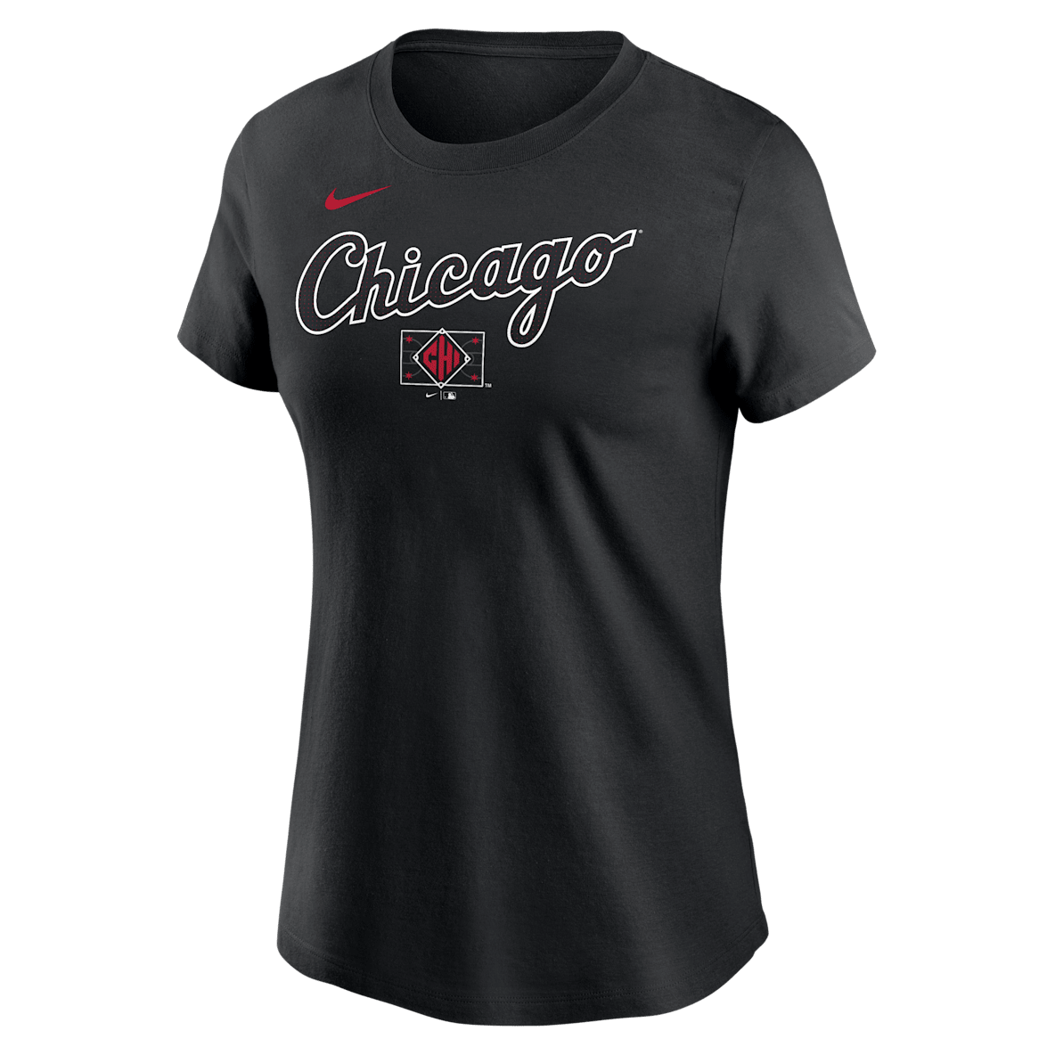 Chicago White Sox City Connect Wordmark Chicago White Sox City Connect Wordmark Women's Nike MLB T-Shirt