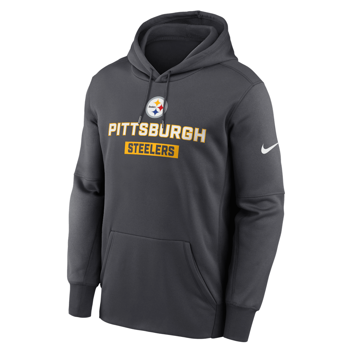 Pittsburgh Steelers Toss Sweep Pittsburgh Steelers Toss Sweep Men’s Nike Therma NFL Pullover Hoodie