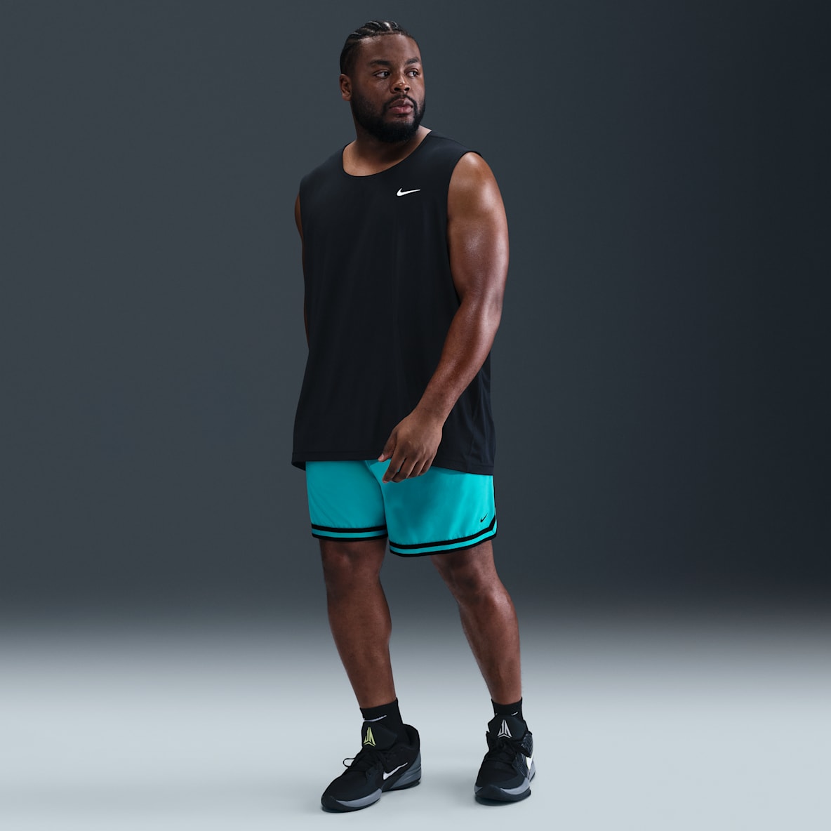 ADN Nike ADN Nike Shorts de básquetbol de tejido Woven UV Dri-FIT de 15 cm para hombre