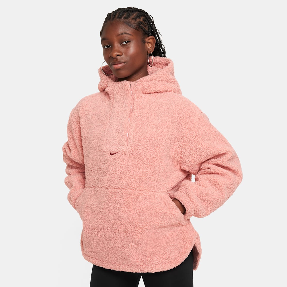 Nike High-Pile Fleece Nike High-Pile Fleece Big Kids' (Girls') Therma-FIT Training Jacket