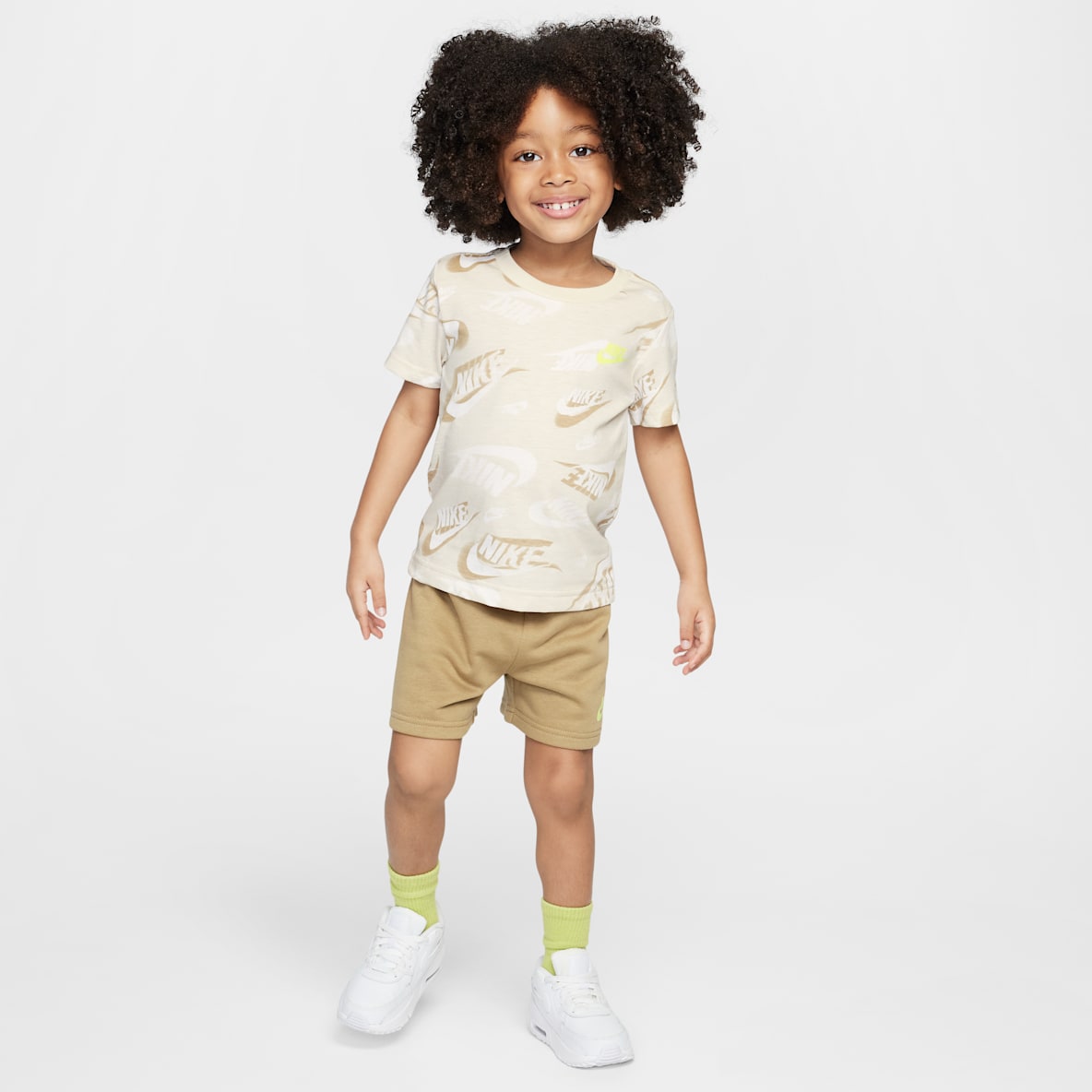 Nike Sportswear Nike Sportswear Toddler On the Move Printed Tee and French Terry Shorts Set