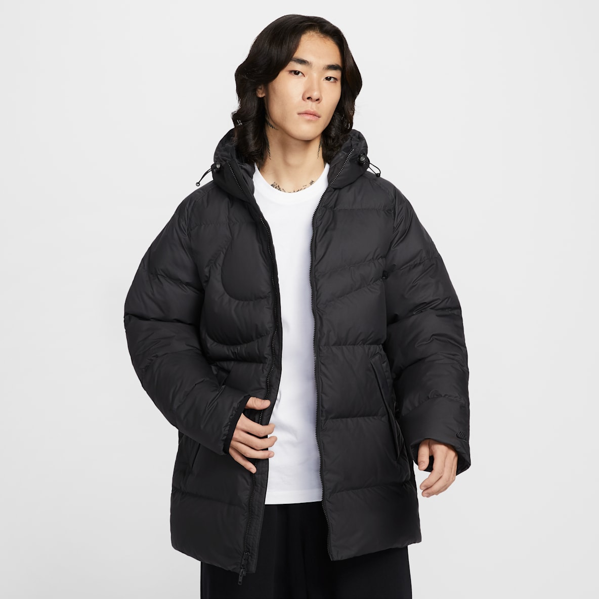か*や様 ⭕️Nike ブラック フードダウンジャケット 【未使用】Mサイズ 