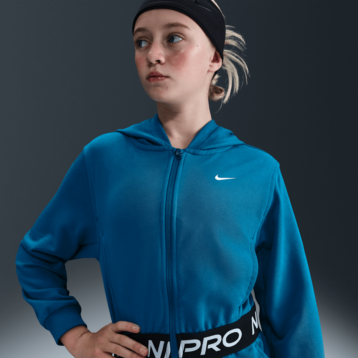 ナイキ プロ フリース ナイキ プロ フリース ジュニア (ガールズ) Dri-FIT フルジップ パーカー