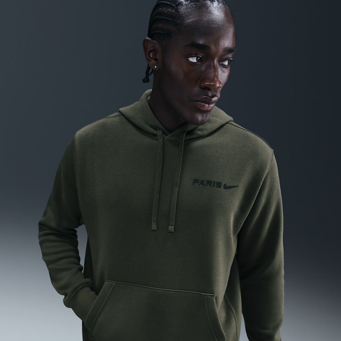 Paris Saint-Germain Club Sweat à capuche en tissu Fleece Nike Football pour homme