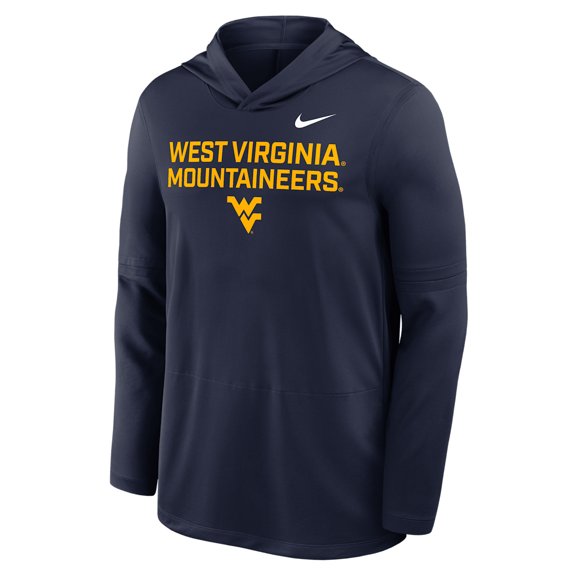 West Virginia Sideline West Virginia Sideline Men's Nike Dri-FIT College Long-Sleeve Hooded Top