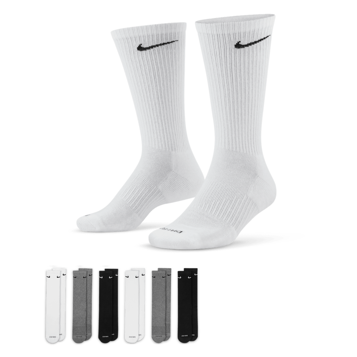 Nike Everyday Plus Cushioned Nike Everyday Plus Cushioned Training Crew Socks (6 Pairs)