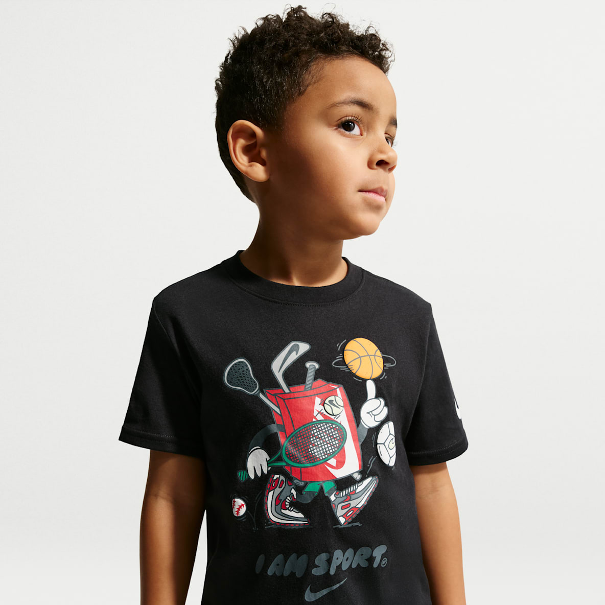 Nike Little Kids' "I Am Sport" Boxy Graphic T-Shirt