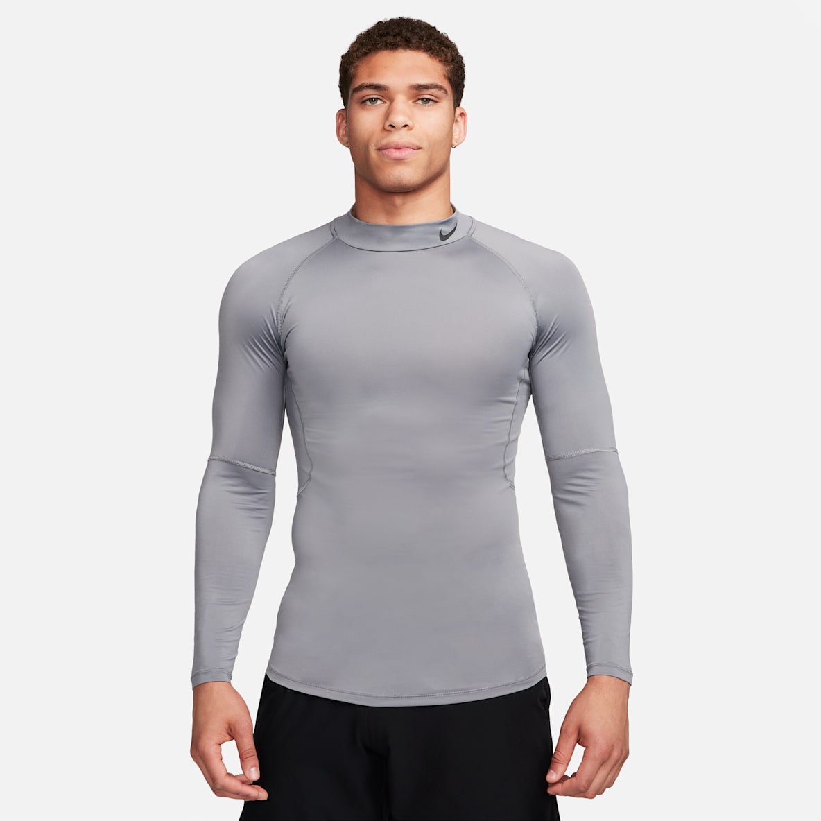 Nike Pro Men's Dri-FIT Fitness Mock-Neck Long-Sleeve Top