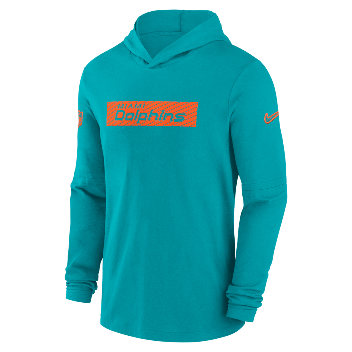 Miami Dolphins Sideline Miami Dolphins Sideline Men's Nike Dri-FIT NFL Long-Sleeve Hooded Top