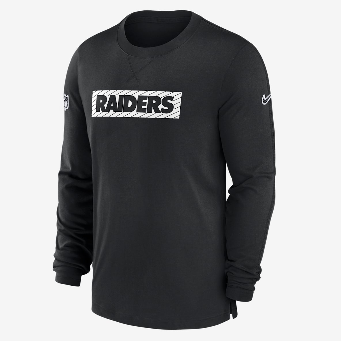 Las Vegas Raiders Sideline Player Team Issue Las Vegas Raiders Sideline Player Team Issue Men’s Nike Dri-FIT Long-Sleeve Top