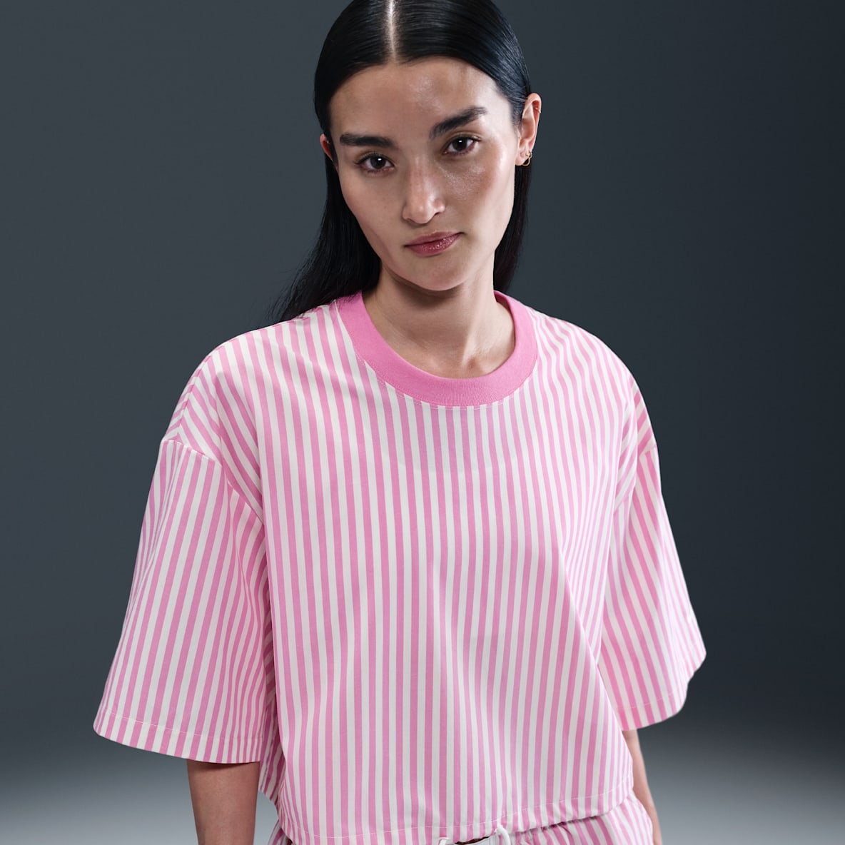 Nike Sportswear Chill Poplin Nike Sportswear Chill Poplin Women's Striped Boxy Top