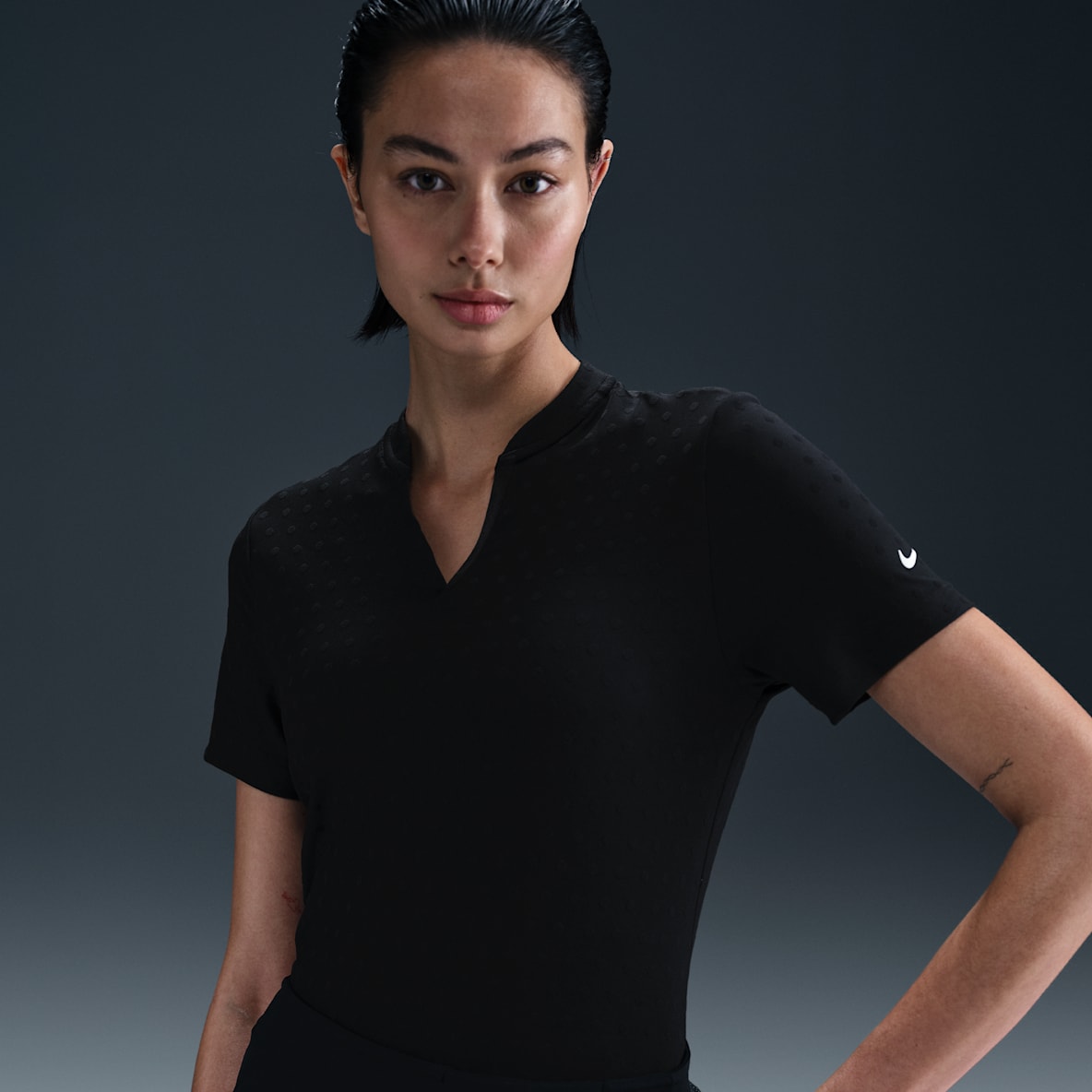 Nike Tour Nike Tour Women's Dri-FIT Short-Sleeve Blade Jacquard Golf Polo