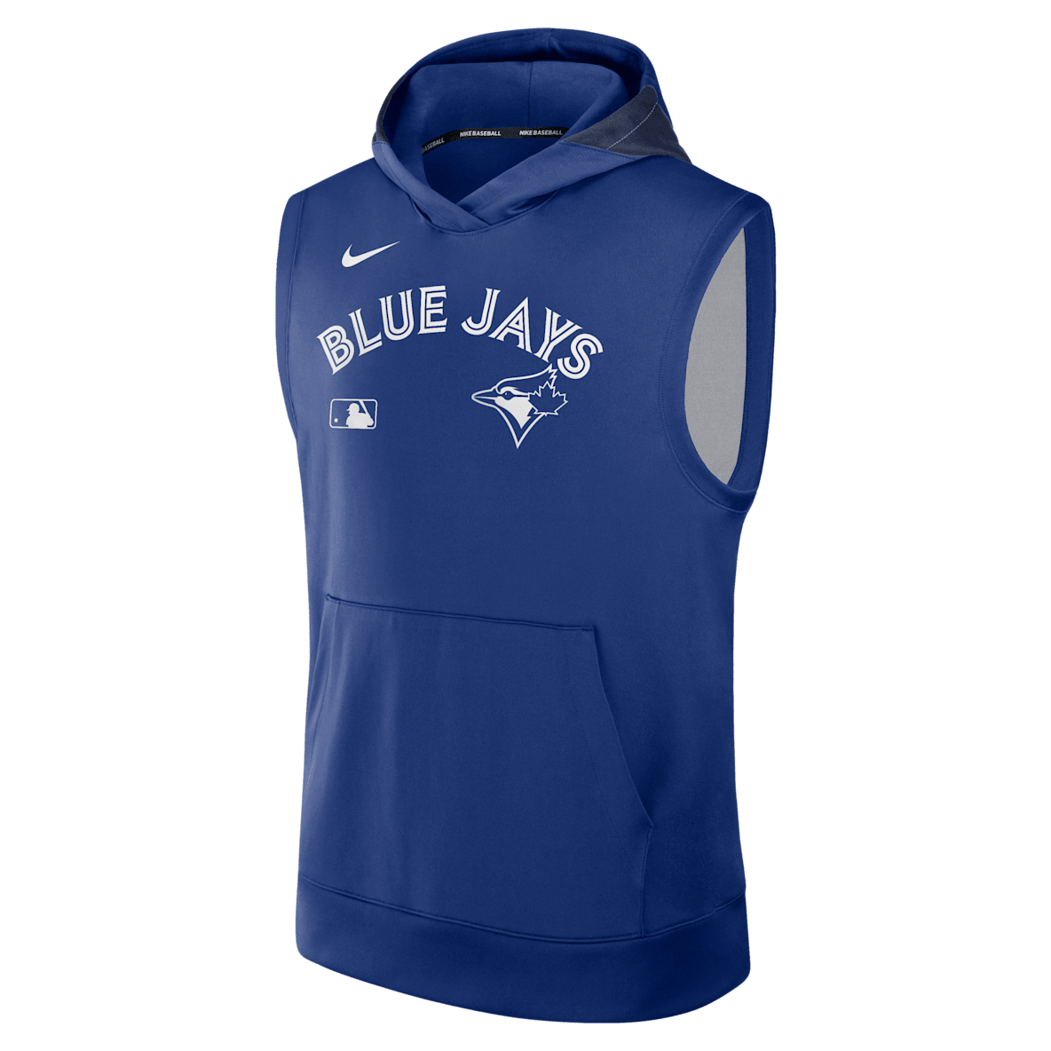 Toronto Blue Jays Authentic Collection Toronto Blue Jays Authentic Collection Sudadera con gorro sin cierre sin mangas Nike Dri-FIT de la MLB para hombre