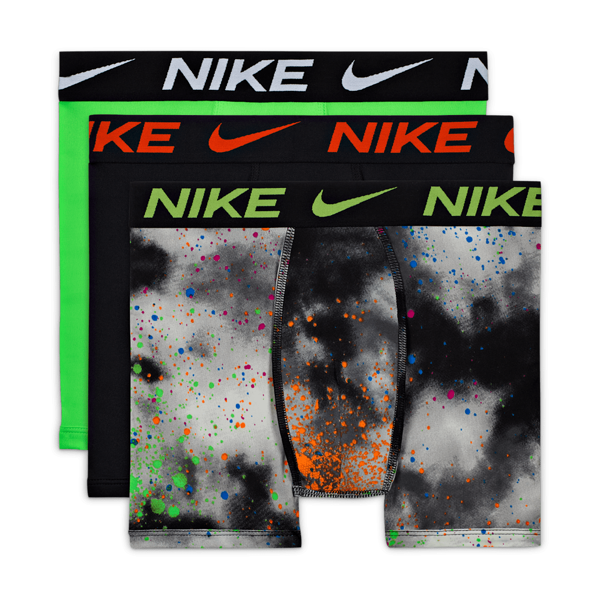 Nike Dri-FIT Essentials Nike Dri-FIT Essentials Ropa interior estampada para niños talla grande (paquete de 3)