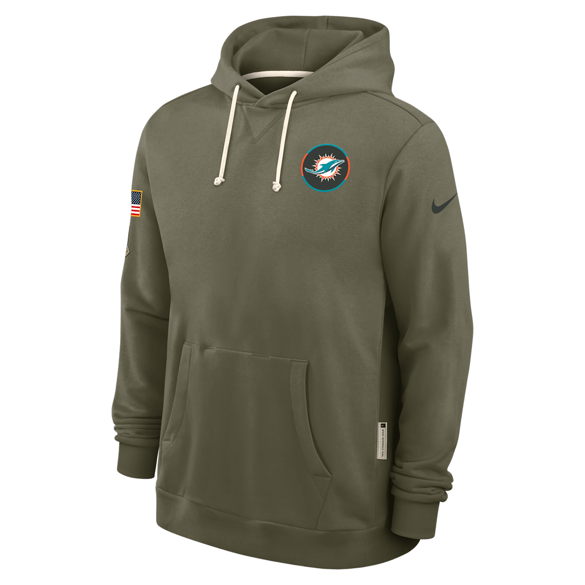 Miami Dolphins Salute to Service Sideline Dominant Force Miami Dolphins Salute to Service Sideline Dominant Force Men's Nike Dri-FIT NFL Pullover Hoodie