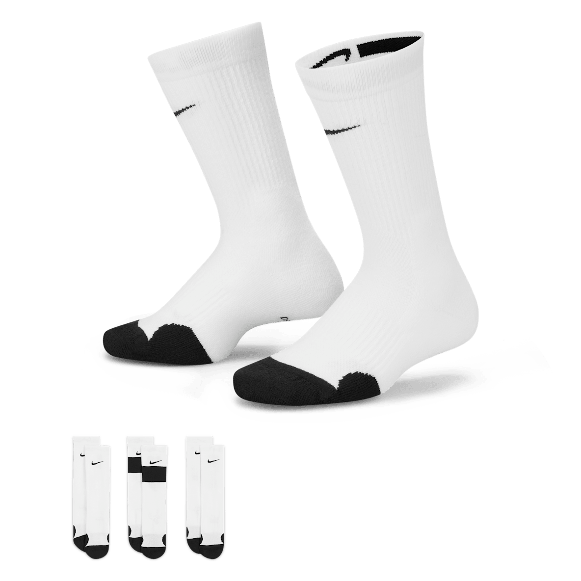 Nike Elite Nike Elite Calcetines largos de básquetbol para niños (3 pares)