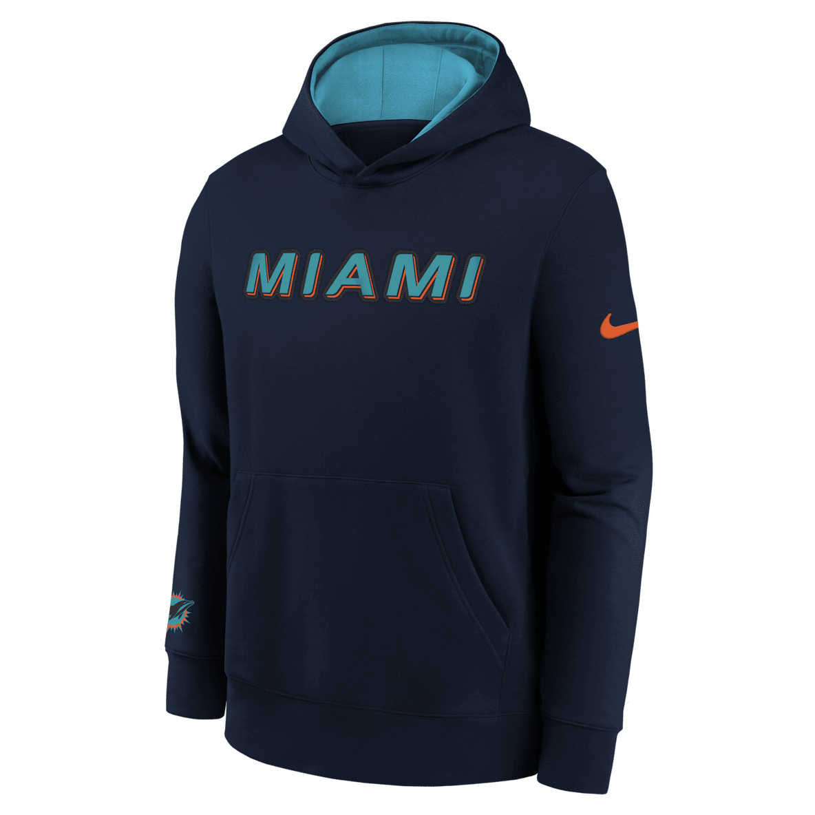 Miami Dolphins Rivalry Club Miami Dolphins Rivalry Club Big Kids' Nike NFL Pullover Hoodie