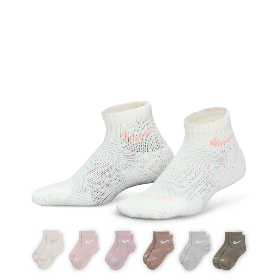 Nike Dri-FIT Performance Basics Nike Dri-FIT Performance Basics Little Kids' Quarter Socks (6 Pairs)