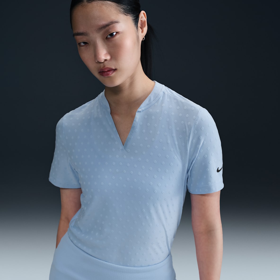 Nike Tour Nike Tour Women's Dri-FIT Short-Sleeve Blade Jacquard Golf Polo