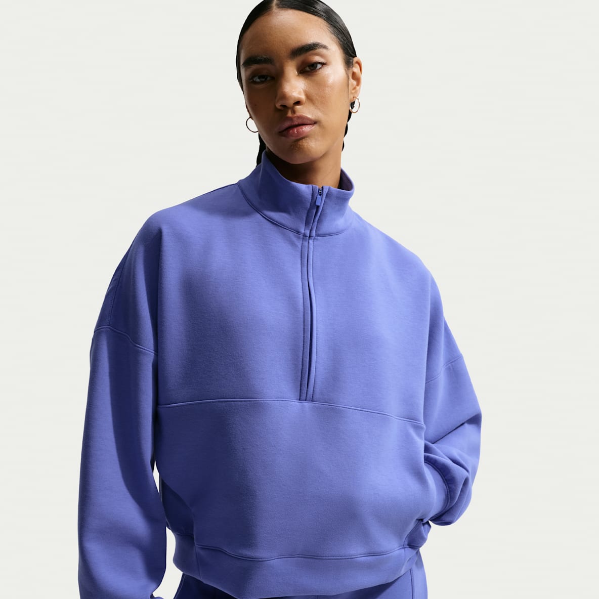 Nike 24.7 ImpossiblySoft Women's Dri-FIT Oversized 1/2-Zip Top