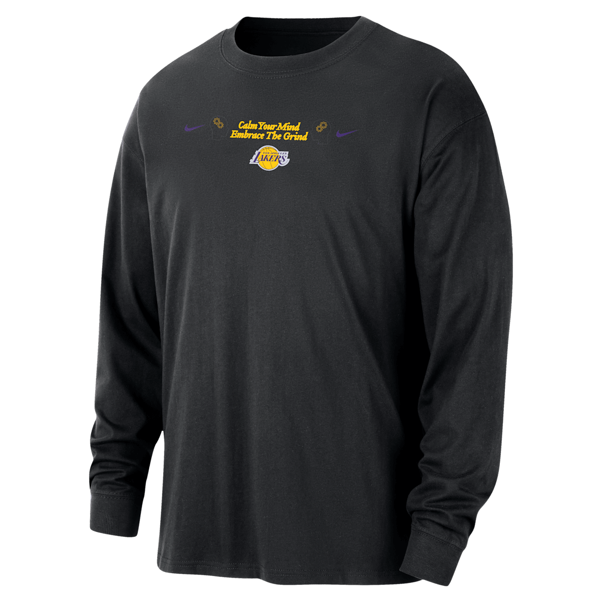 Los Angeles Lakers Courtside Men's Nike NBA Max90 Long-Sleeve T-Shirt