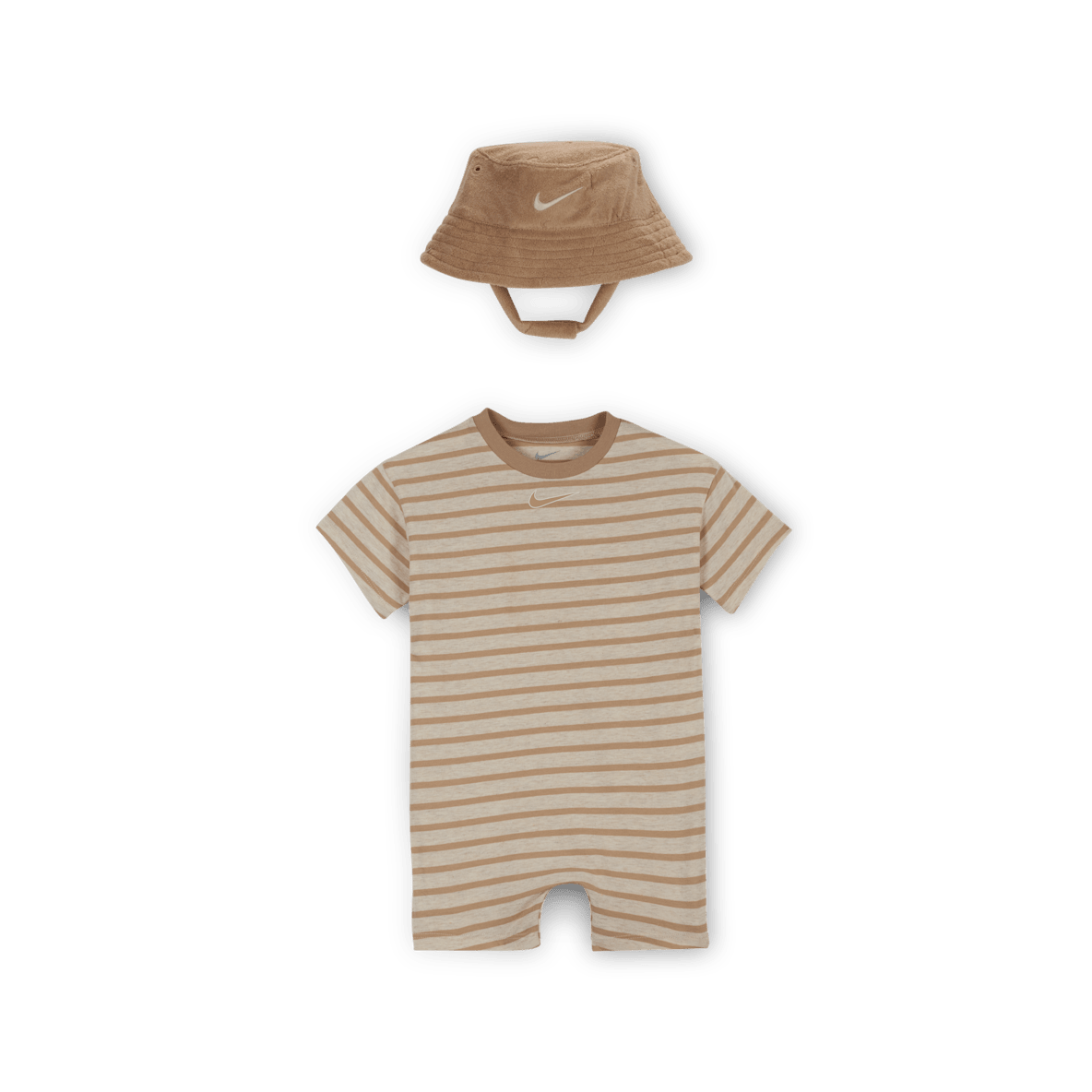 Nike Nike Baby (12-24M) Short Sleeve Romper with Bucket Hat
