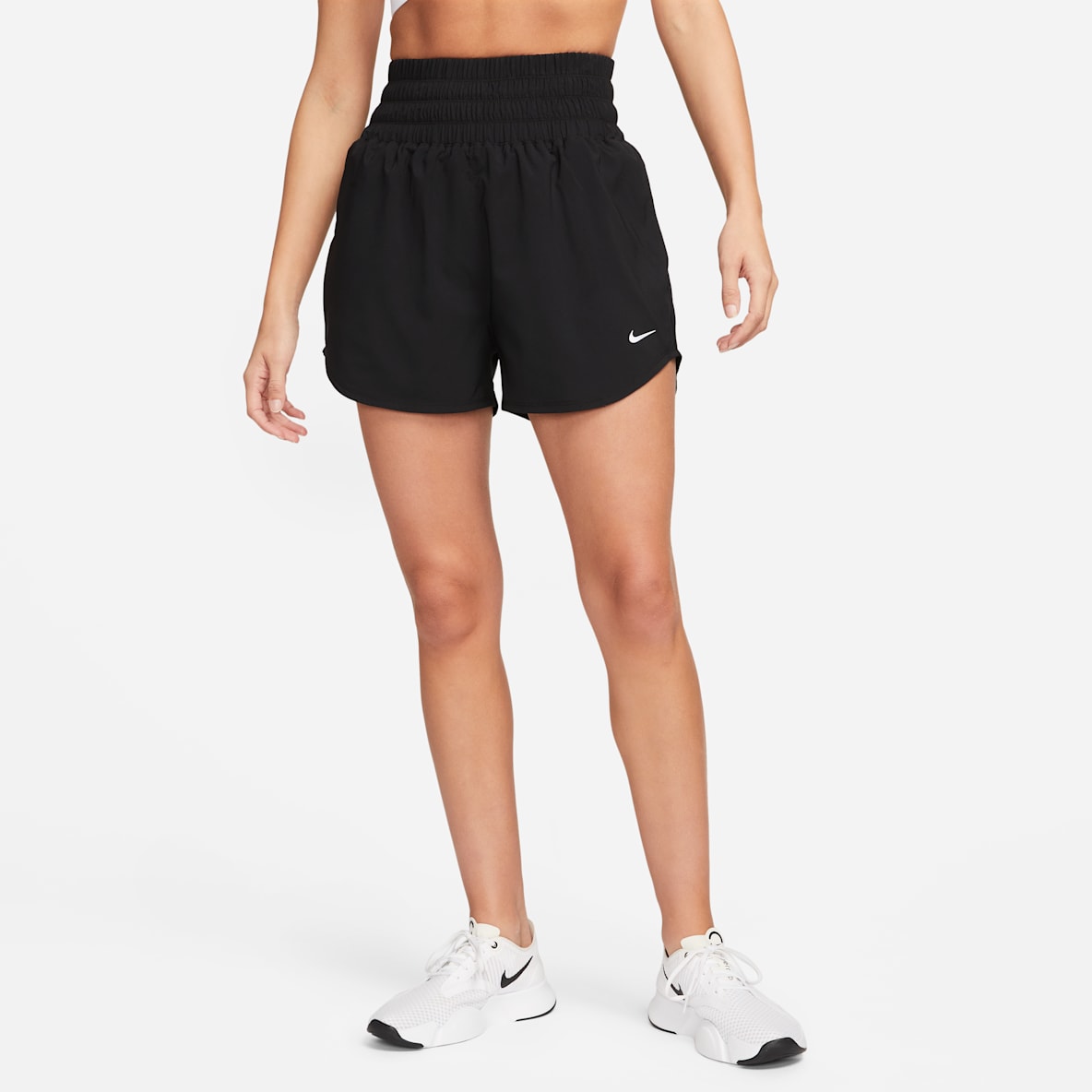 Nike One Nike One Shorts con forro de ropa interior Dri-FIT de tiro ultraalto de 8 cm para mujer