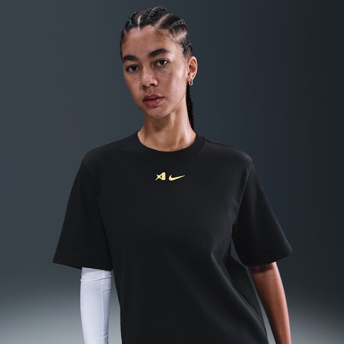 A'ja Wilson Playera de manga corta holgada para mujer