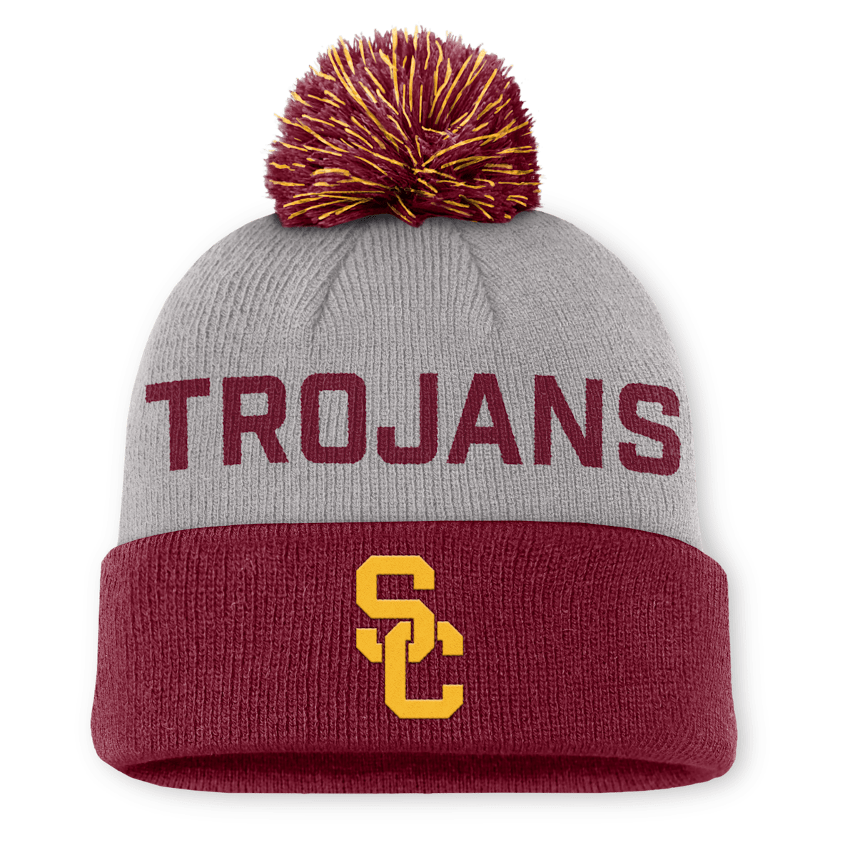 USC Primetime Peak Men's Nike College Cuffed Pom Beanie