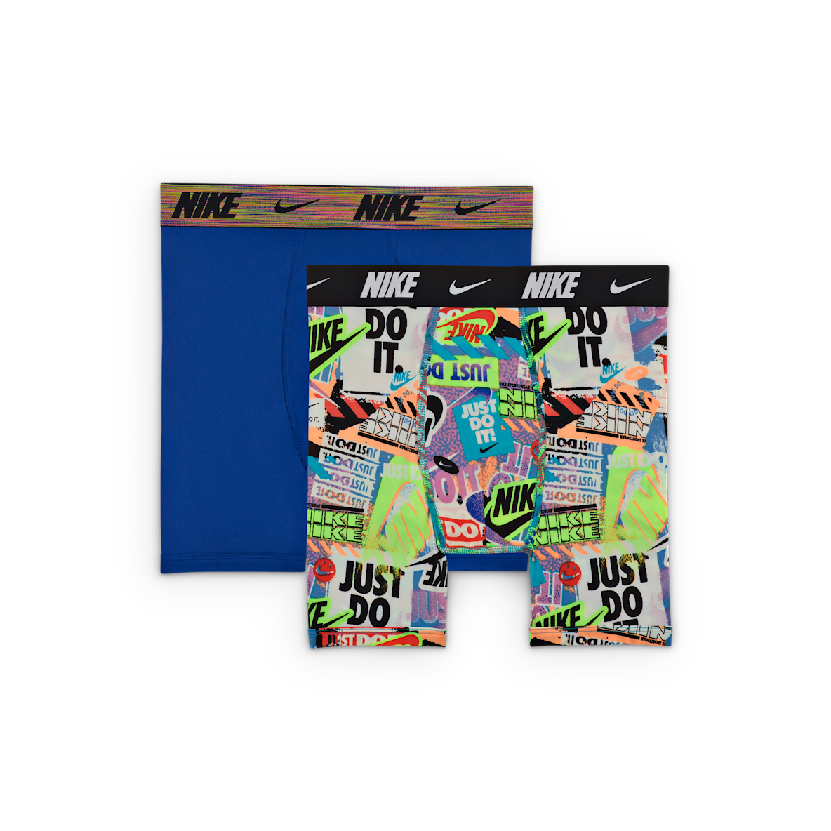 Nike Dri-FIT Nike Dri-FIT Big Kids' Printed Long Boxer Briefs (2-Pack)