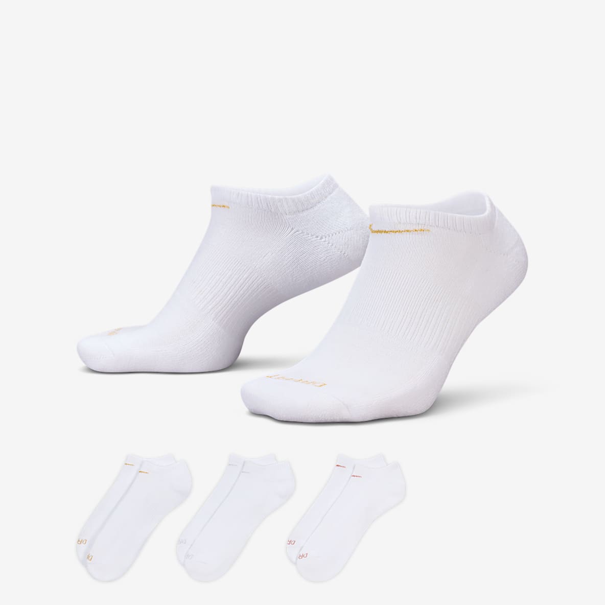Nike Everyday Plus Cushion Training No-Show Socks (3 Pairs)